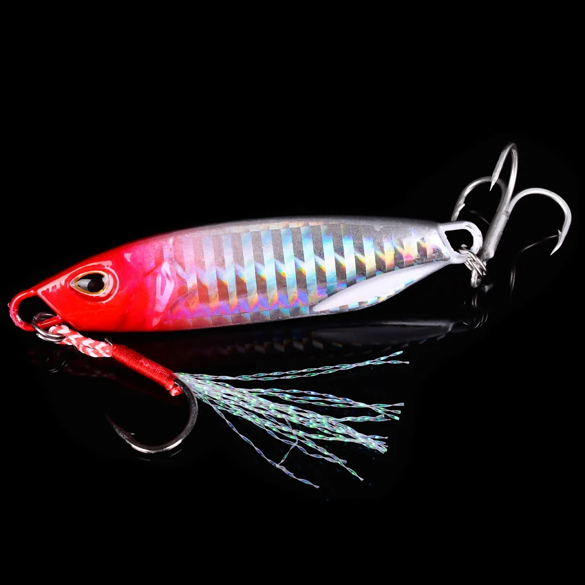 Señuelo de pesca de Metal, cebo de pesca de agua salada, Crankbait, Minnow, accesorios giratorios que se hunden, 10/15/20/30g/40g - imagen 5