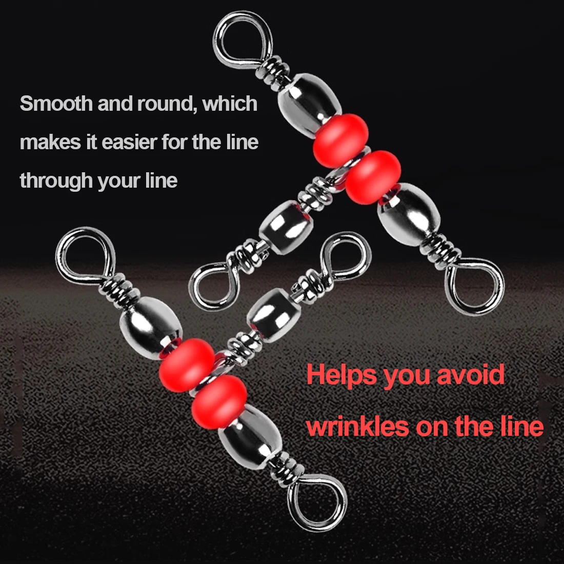 FishTrip-línea cruzada giratoria de 3 vías, acero inoxidable, resistente, aparejo giratorio en T, prevención de giros y enredos - imagen 5