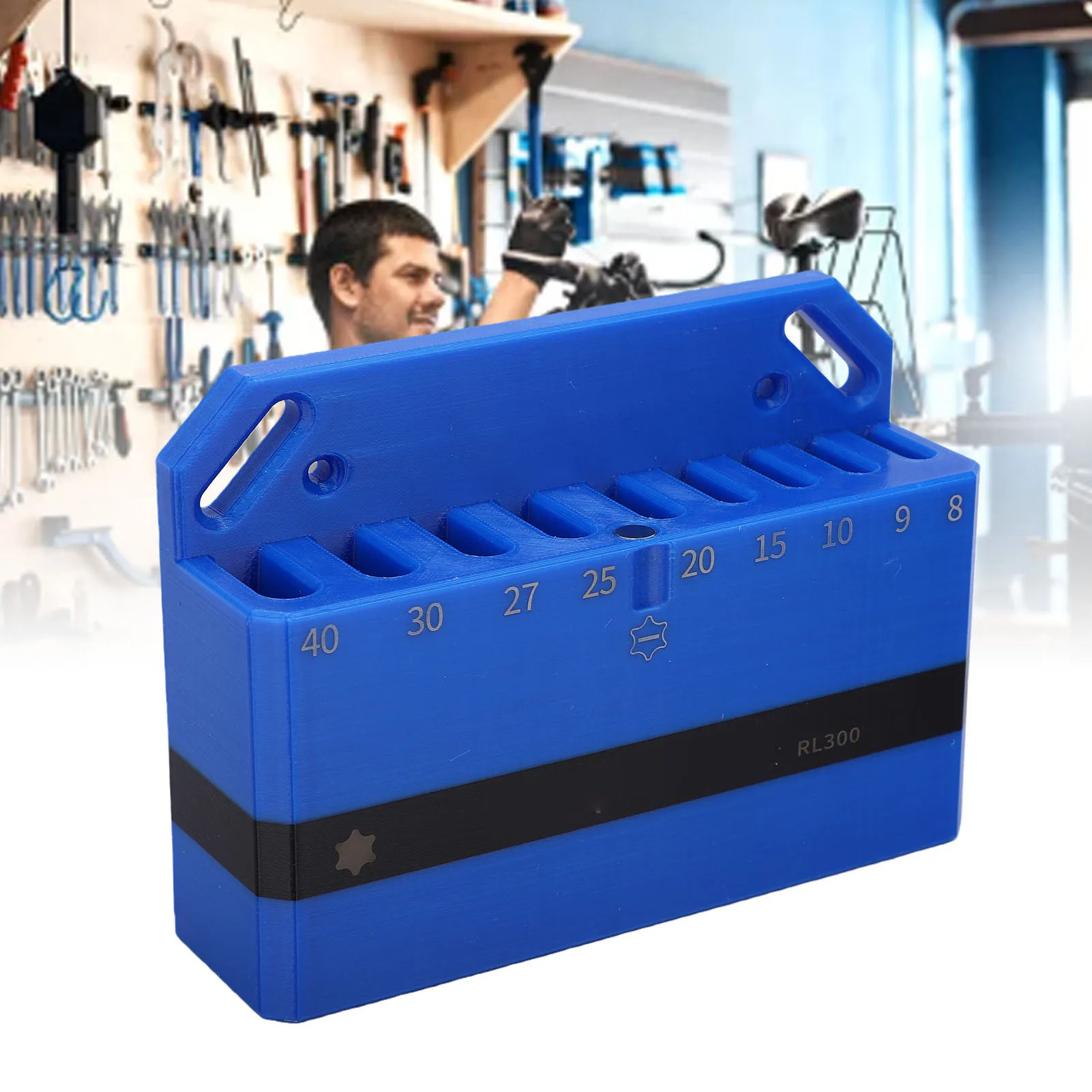 Organizador llaves hex Wera 967 – Soporte ABS pared para taller - imagen 5