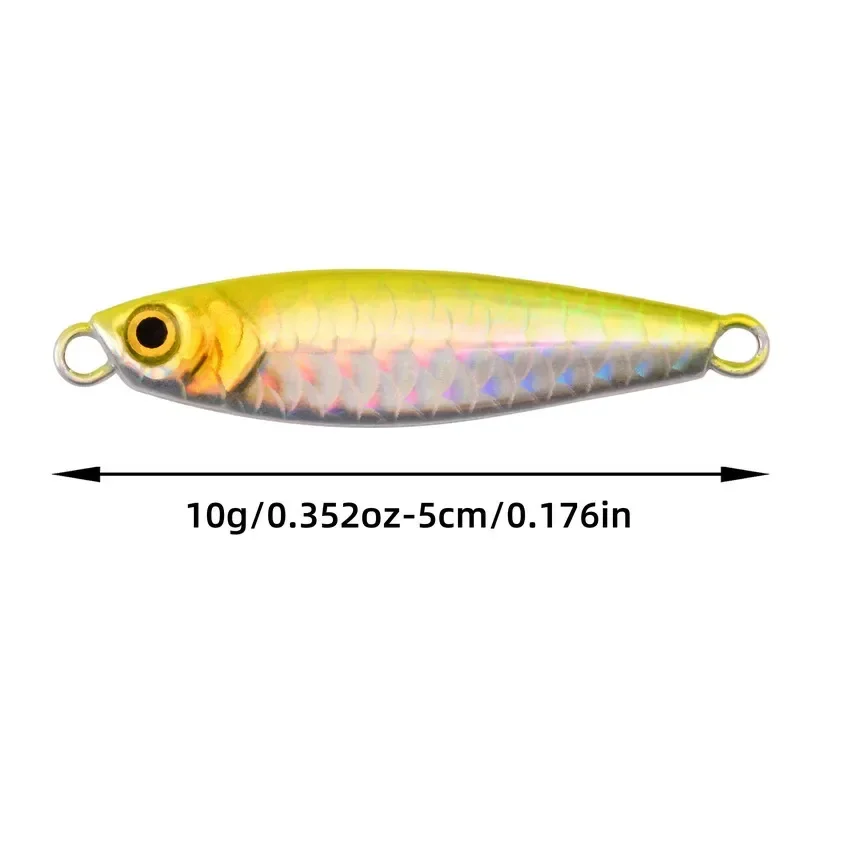 Señuelo de plantilla de Metal fundido japonés, 10g, fundición a tierra, Jigging, Pesca de lubina, aparejos de cebo Artificial, 1 piezas - imagen 5