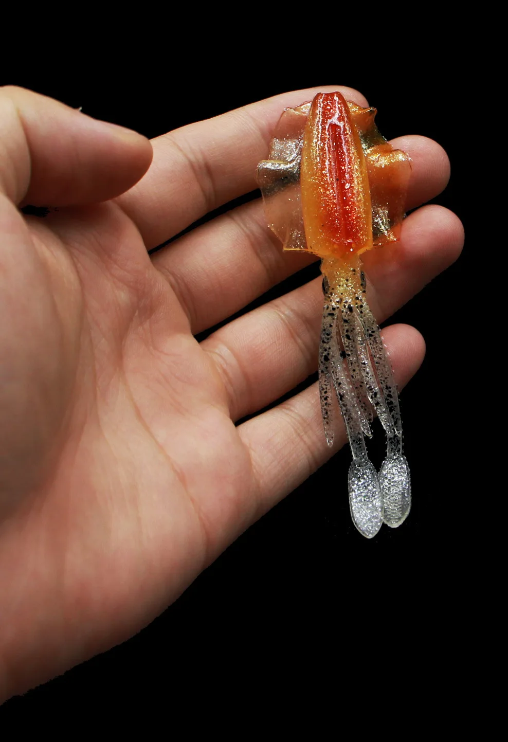 Sea.Yolo-señuelo de pesca de 10cm/6,8g, cebo suave de calamar luminoso, pulpo de orejas grandes, cebo Artificial falso, pesca en el mar - imagen 5