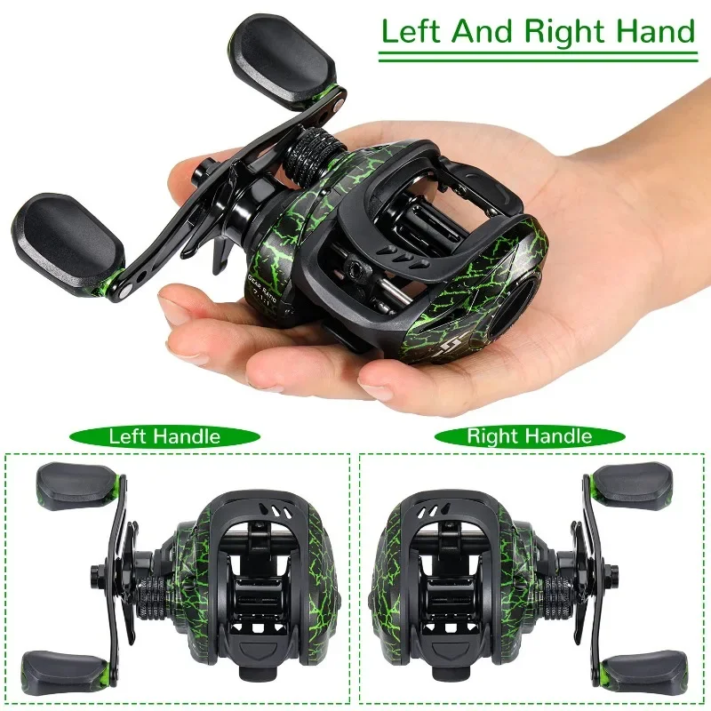 Carrusel baitcasting Sougayiang 7.1:1 con freno magnético 9+1 rodamientos - imagen 2