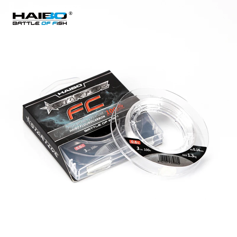 HAIBO-sedal de Pesca Invisibl, hilo de fluorocarbono de fibra de carbono de 50/100M, 0,12-0,35mm, 2,4 LB-15,4 lb, Accesorios para Pesca de agua de mar - imagen 3