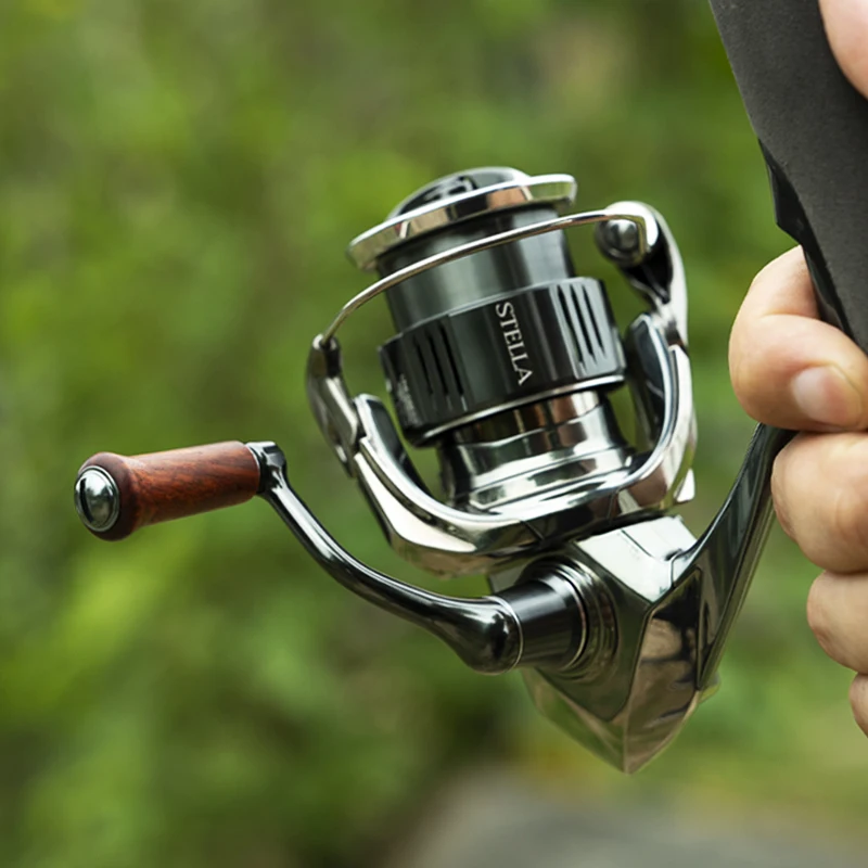 Brazo de carrete de pesca con mango de metal, bola modificada de registro de calidad destacada de madera maciza, detalles de carrete de pesca, 1 Uds. - imagen 5