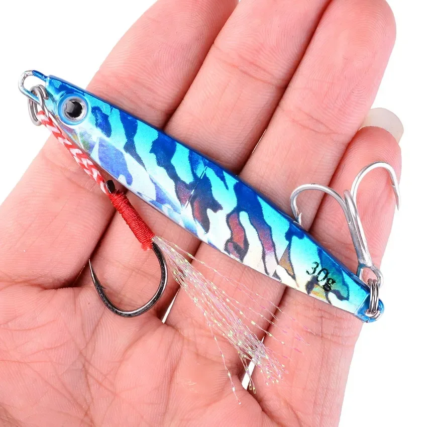 12 Uds. Cebo tipo lápiz, accesorio de fundición de Metal, 7/12/17/ 22/ 30/40g, lanzamiento de tierra, cebo de lubina, cebo Artificial que se hunde, aparejos de pesca - imagen 3