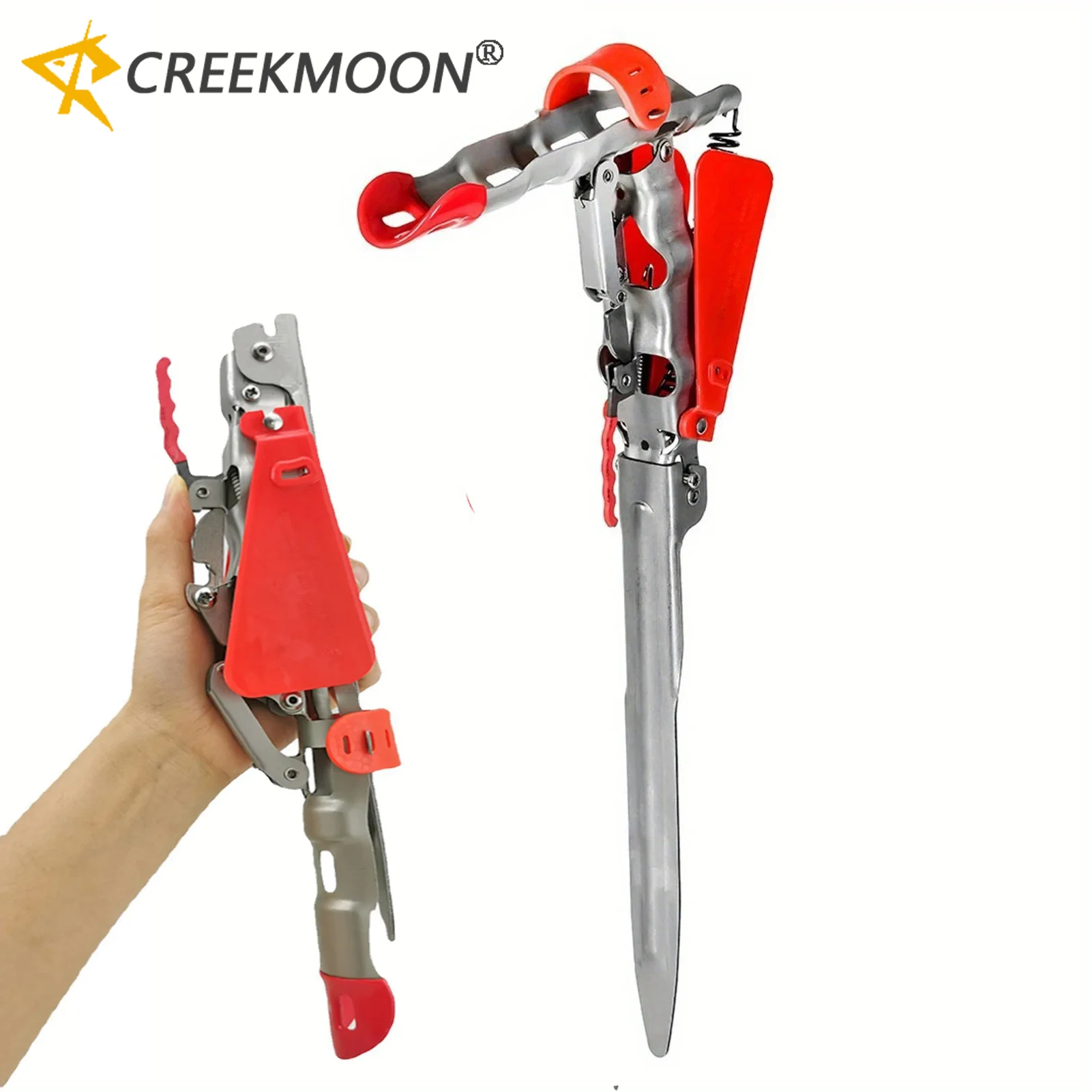 Soporte automático caña pescar con resorte – Base acero inoxidable - imagen 3