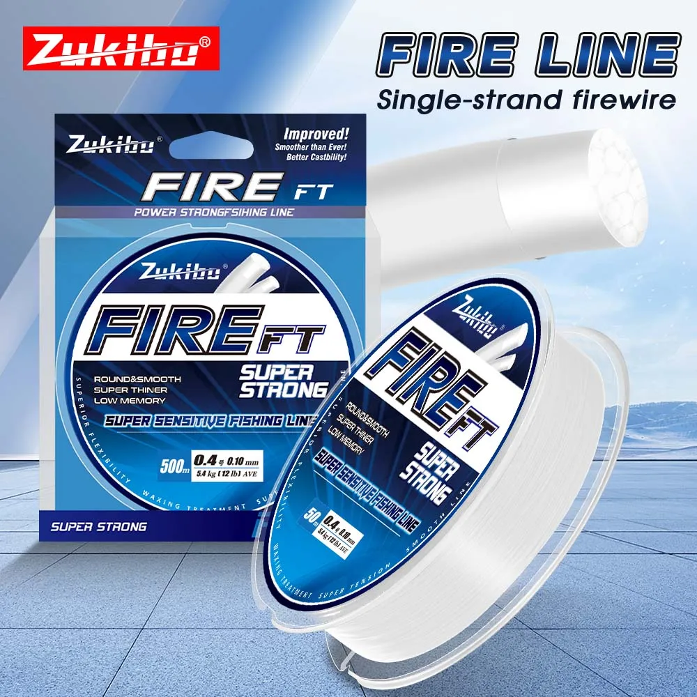 ZUKIBO Fireline Trenzado PE fino, fuerte y suave