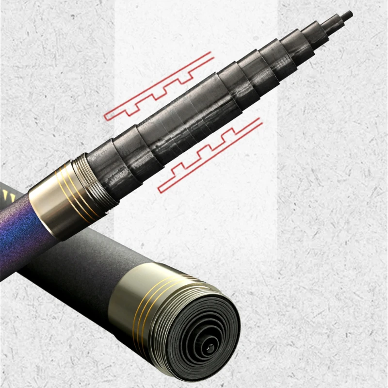 Caña de mano ultraligera superdura de 19 Tune, caña de pescar de Taiwán, alta resistencia de cintura de carbono, accesorios de Pesca - imagen 3