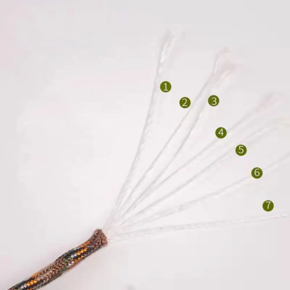 Llavero paracord con mosquetón de zinc – Correa antipérdida para pesca - imagen 3