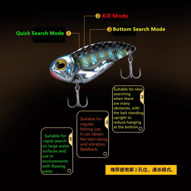 5 uds 2025 nuevo EWE Zhandou2 capa de natación completa tiro largo VIB señuelo de pesca 4,5g/6,5g/11g Wobbler Artificial cebo duro para lubina - imagen 3