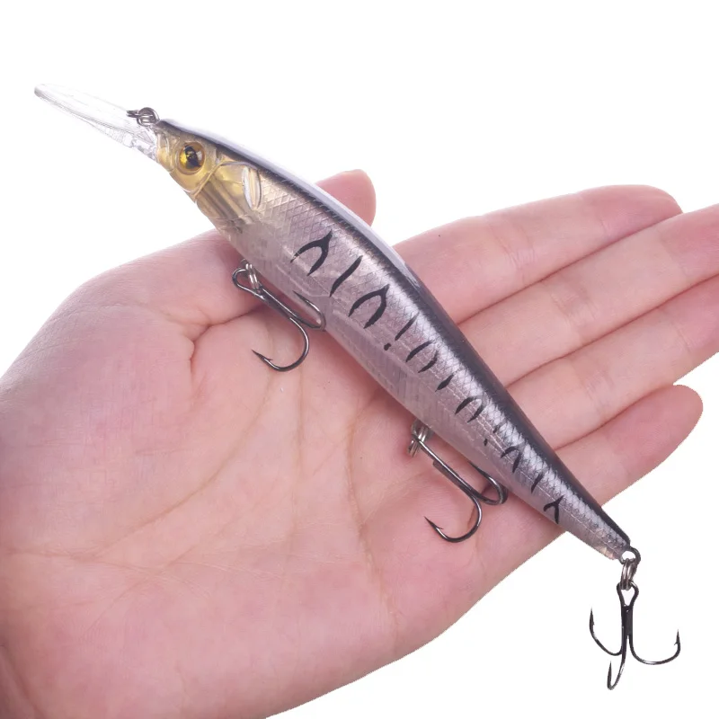 Señuelo de Pesca Minnow, cebo Artificial de plástico duro, Wobbler, Swimbaits, Crankbait, anzuelos triples, aparejos, 13,5 cm, 16g, 1 ud. - imagen 4