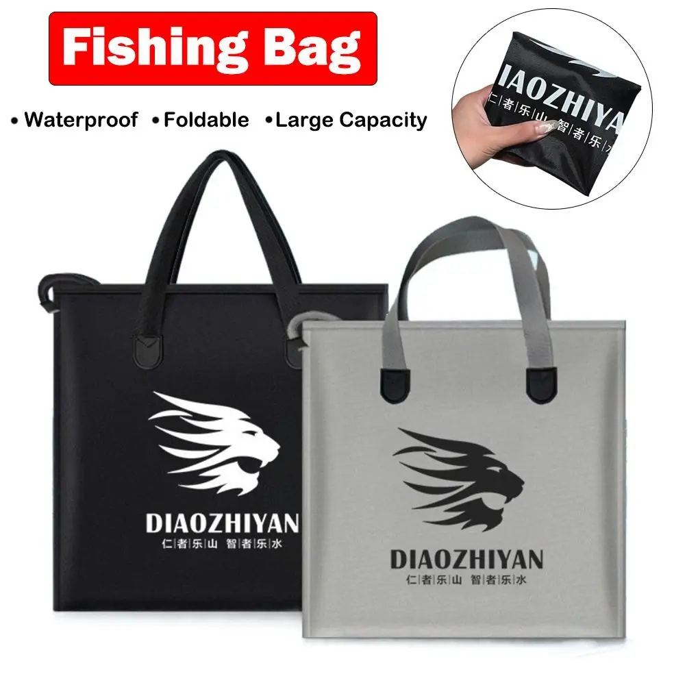 Bolsa de pesca portátil impermeable, bolsa de equipo de pesca plegable de tela Oxford, tanque de agua de pesca de gran capacidad - imagen 3