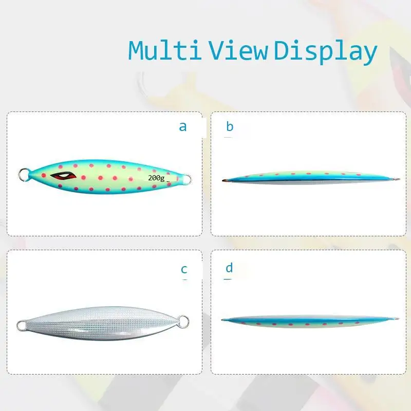 Cebo Artificial para Pesca en el mar, cebo de Metal de 130g, 150g, 180g, 200g y 220g con luz nocturna - imagen 2