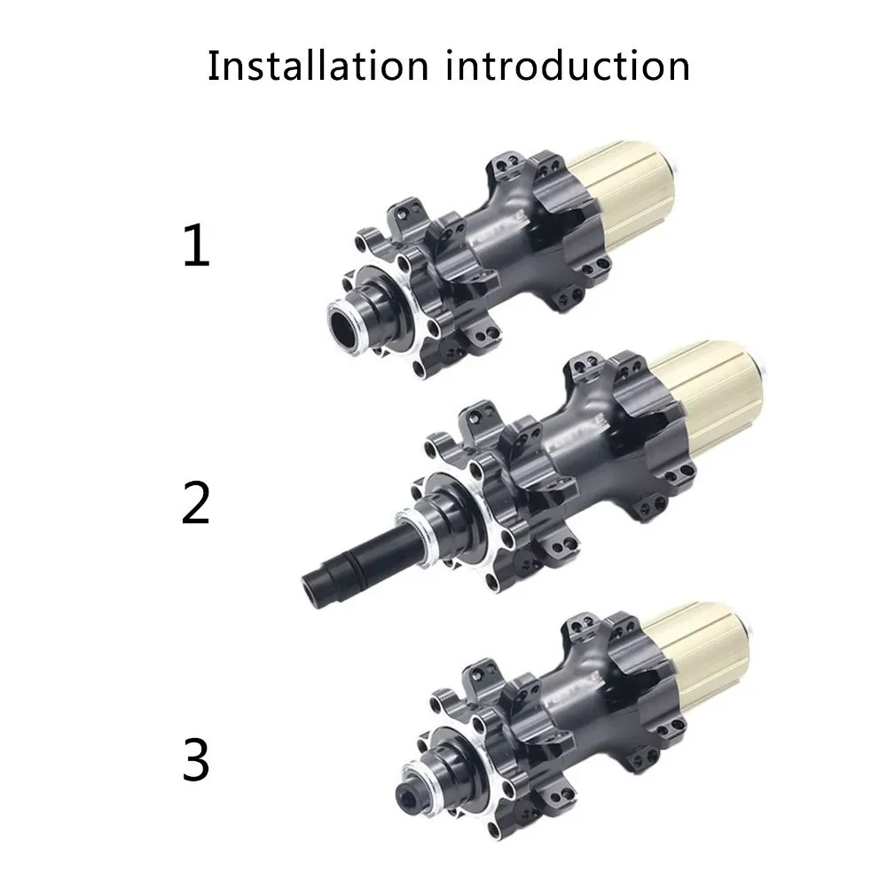 Brocheta de eje pasante de 12mm a 10mm, aleación de aluminio, adaptador de liberación rápida de 135/142/148mm, conversión de eje negro, reemplazo de reparación de bicicletas - imagen 5