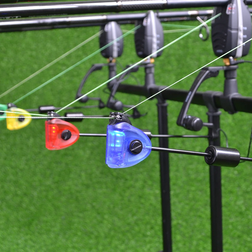 Hirisi-swingers LED para pesca de carpa, conjunto en estuche para alarma de mordida, indicadores de mordida B2002, accesorios de pesca - imagen 5