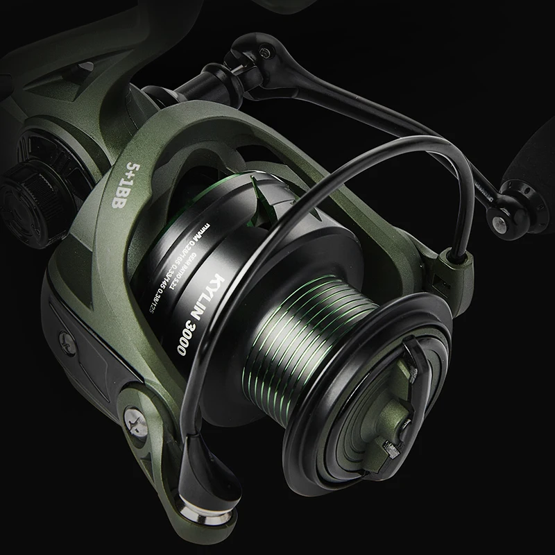 Carrete giratorio BILLINGS 2000-4000, carrete de pesca giratorio, carrete de Metal de arrastre máximo de 8KG con relación de engranaje 5,2: 1 para agua salada o dulce - imagen 3