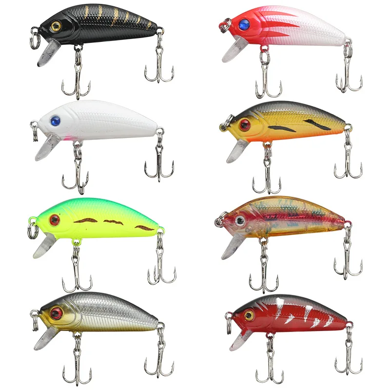 Sea.Yolo-Cebo duro Mini MINNOW, cebo de 5cm y 4,2g, TOPWATER, VIB, JIG CRANKBAIT, cebo biónico Artificial, accesorios de pesca, 1 piezas - imagen 2
