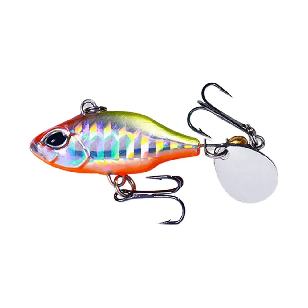 Señuelo de pesca Mini VIB de Metal con cuchara, aparejos de pesca, Pin Crankbait, vibración, Spinner, hundimiento, 5,2 CM-8,5G, 2 unidades - imagen 4