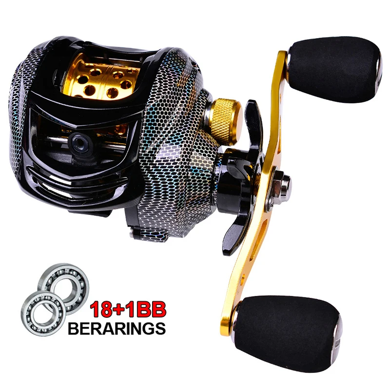 Carrete de pesca ALASICKA 7.2:1 – Fibra de carbono con recogida rápida - imagen 2