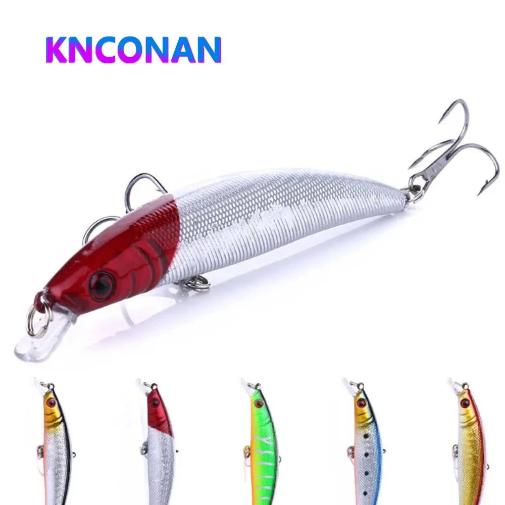 KNCONAN 90mm 8,5g flotante Isca pececillo Artificial Señuelos de Pesca cebo duro Wobbler manivela aparejos de pesca señuelo bajo - imagen 2
