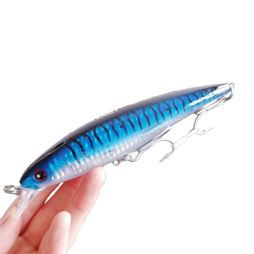 Noeby 4 Uds. Señuelos de pesca de pececillo Trolling 140mm 45g cebos duros artificiales flotantes de fundición larga para fundición señuelo de pesca Trolling - imagen 2