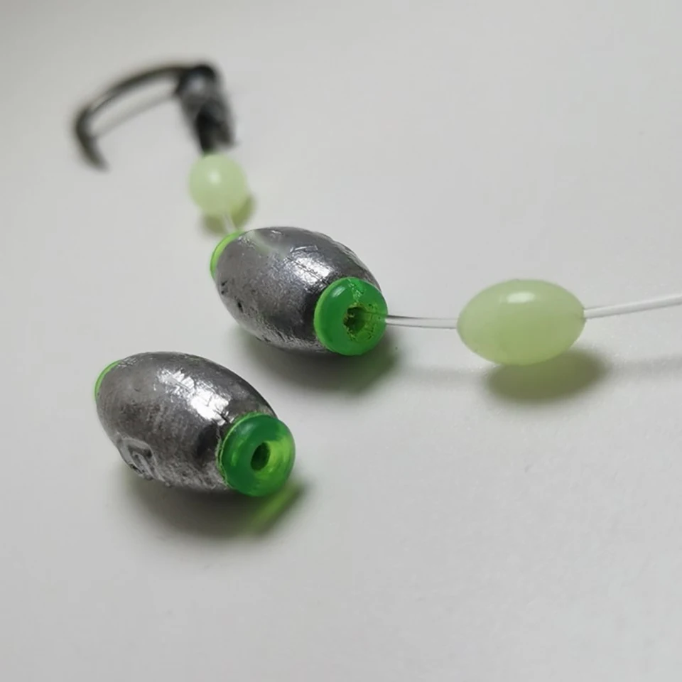 Bullet de pesca de oliva, peso 3g, 5g, 7g, 10g, 15g, plantilla de huevo desmontable, plomada, aparejos de tiro de pesca japoneses, Lucio, 25 unids/lote por caja - imagen 5