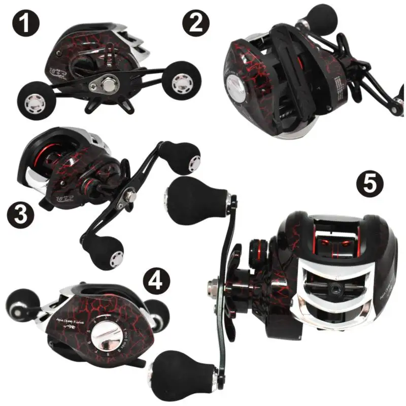 ORJD Carrete Baitcasting de Pesca Alta Velocidad Agua Dulce y Salada - imagen 2