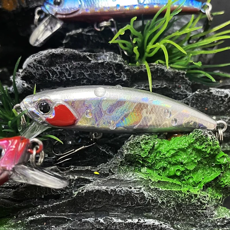 Señuelo de Pesca de pececillo hundido, 6g, 50mm, trucha de agua dulce, cebo duro Artificial, Pesca Isca Wobblers para Lucio Swimbait, suministros de Pesca - imagen 5