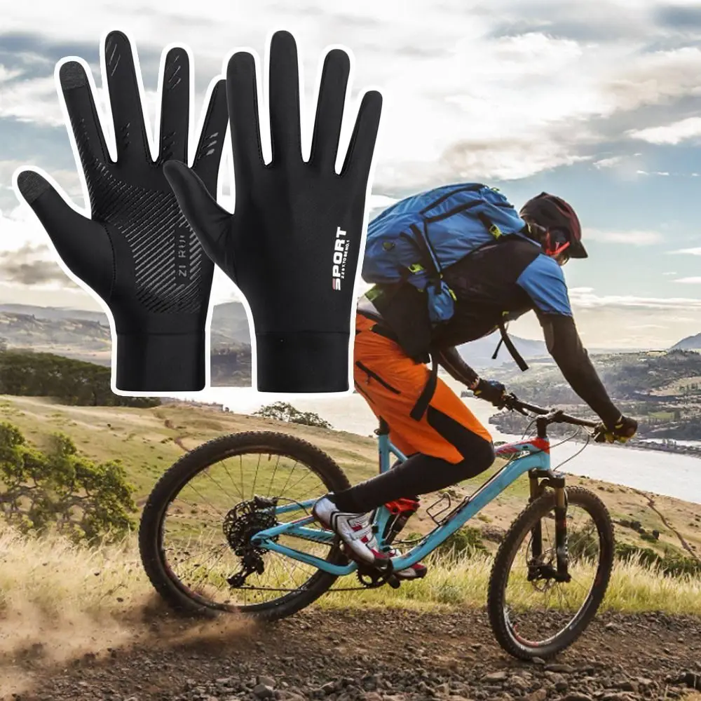 Guantes de protección solar con protección UV, guantes de protección solar elásticos finos, antideslizantes, transpirables, para ciclismo y conducción, pesca - imagen 5