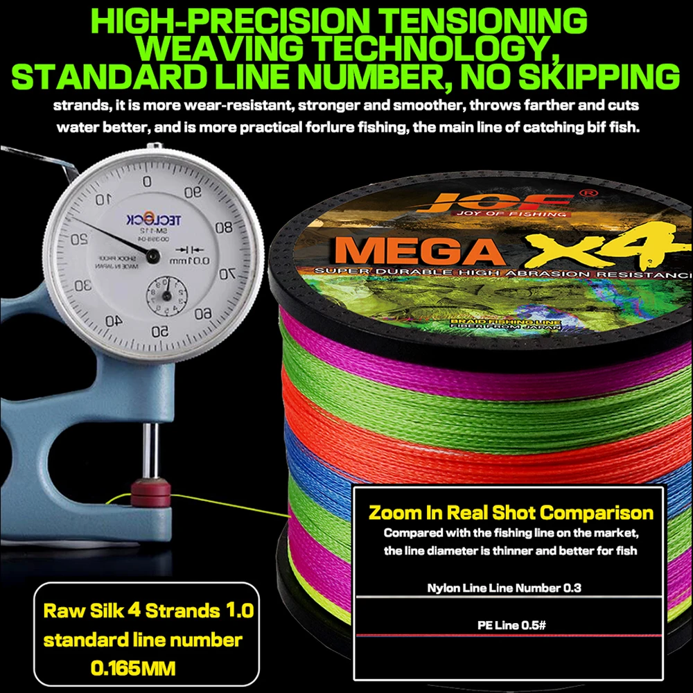 Sedal multifilamento X4 PE, cable multicolor, 100M, fino y suave, 10lb, 12lb, 18lb, 28lb, 35lb, 40lb, 5lb, 60lb, 80lb - imagen 5
