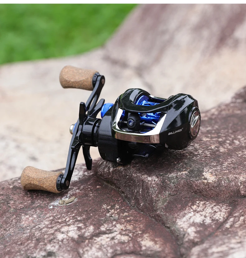 Carrete de Baitcasting para agua dulce y salada, accesorio de arrastre máximo de 18lb, serie BILLINGS BH, relación de transmisión 6,5: 1 - imagen 4