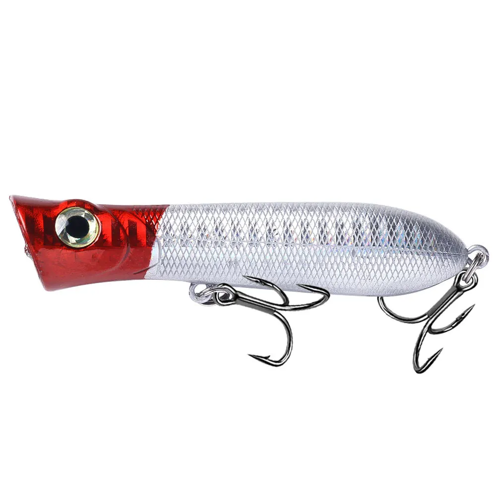 Señuelo de pesca Popper, 8cm-12g, Wobbler flotante, cebo para pececillos, Swimbait Artificial duro, TopWater, ruidoso, leurre duro cebo, 1 ud. - imagen 2