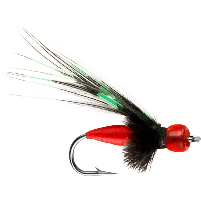 Mosquitos artificiales luminosos por la noche, pesca con mosca, anzuelo, señuelo realista para insectos, cebo para pesca de trucha, moscas duraderas - imagen 3