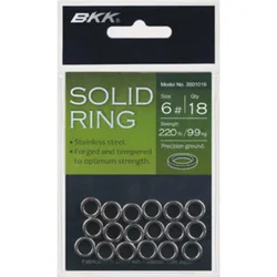 Anillo de acero inoxidable BKK para pesca con señuelos en barco