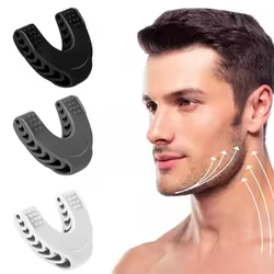 Nueva boca Facial Jawline cara Fitness músculo masticar bola mordida rompecabezas equipo de entrenamiento forma de U ejercitador de mandíbula