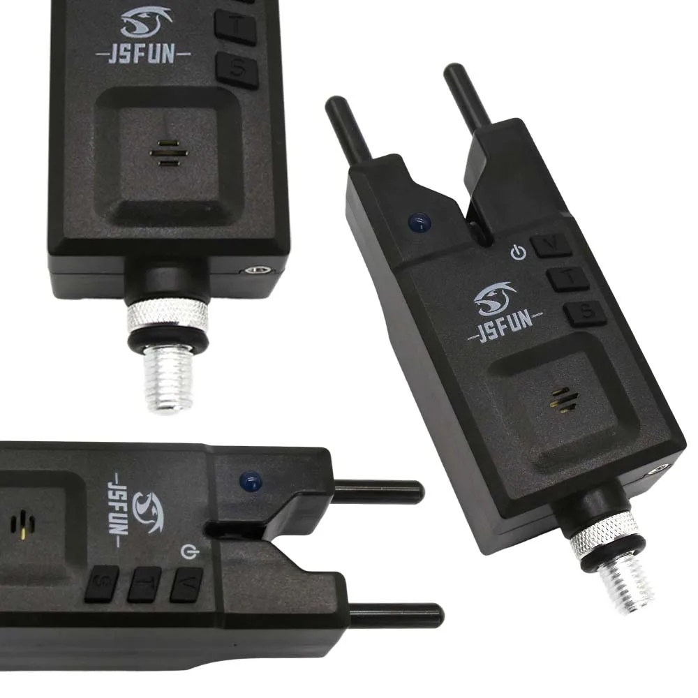 JSFUN-alarma de mordedura de pesca, luz nocturna, indicador de sonido de mordedura de pesca con conector Swinger, alarma electrónica de sonido de mordedura de pesca, 1 ud. - imagen 4