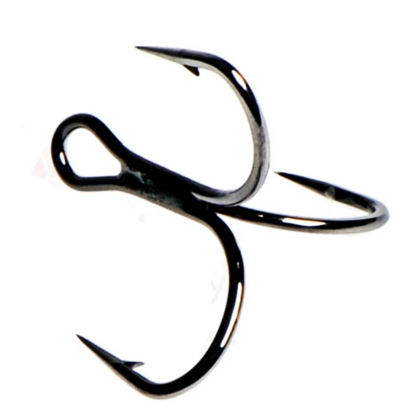 Mustad-anzuelos triples originales de Noruega, TG76NP-BN, anzuelos triples KVD, acero de alto carbono, púas, manivela, VIB, señuelo del océano, Pesca, 8 paquetes - imagen 3
