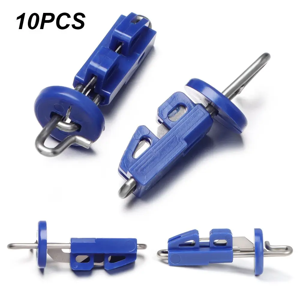 Gancho individual para Pesca en el mar, 10 piezas, Clip de liberación de cebo, estilo separable, herramientas de aparejos Iscas multifunción - imagen 2