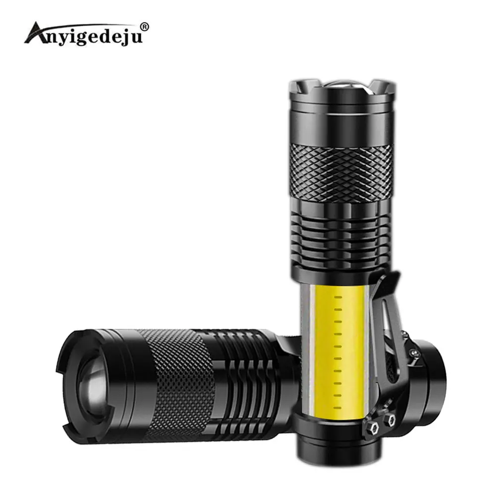 Linterna LED 380LM Portátil con Zoom para Pesca