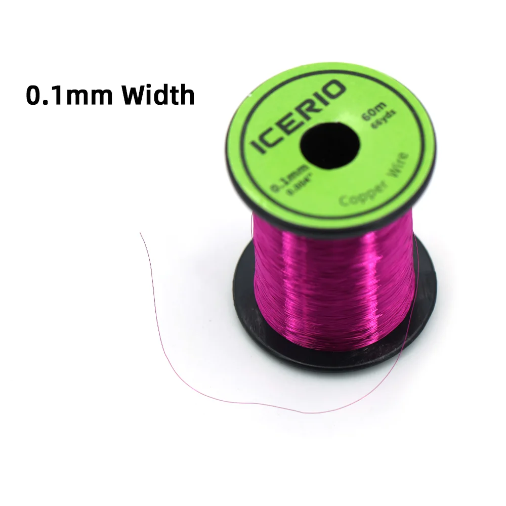 ICERIO Hilo de cobre 0.1mm para atado de moscas – Ninfas y trucha - imagen 4