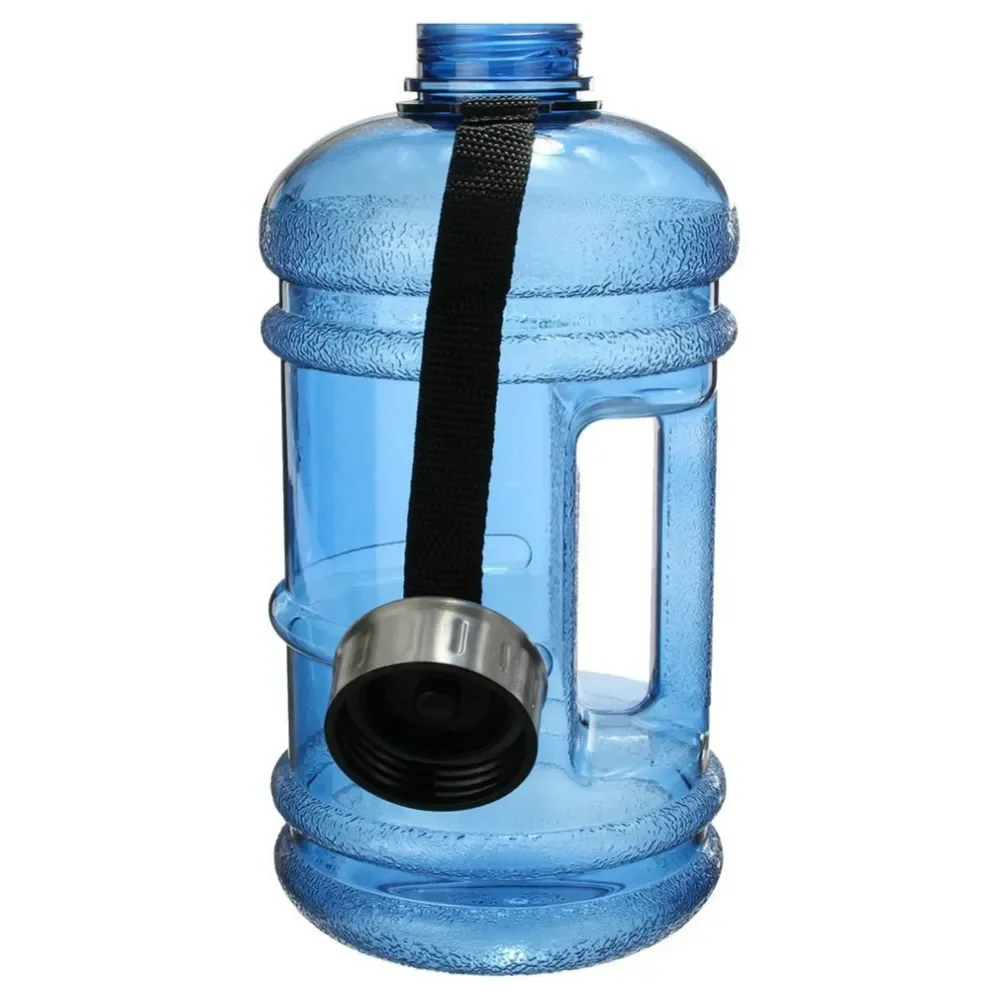 SANLIKE-botella de agua azul de gran capacidad, 2,2 L, para deportes al aire libre, Fitness, Camping, correr, deportes, senderismo, accesorios para acampar - imagen 5