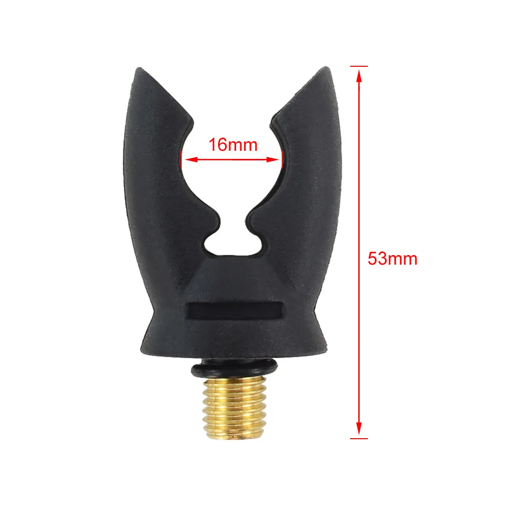 1x pinza de goma para cabeza de descanso de caña de pescar de carpa para alarma de pesca y barra de zumbido AC170 - imagen 4