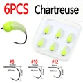 6pcs Chartreuse