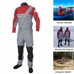 Traje seco 4 capas con cierre largo – Pesca invernal