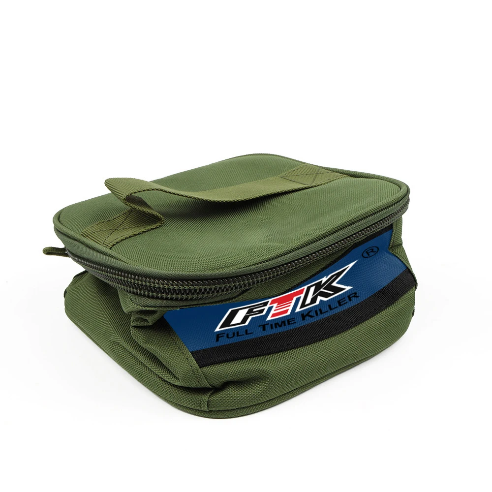 FTK-Bolsa de almacenamiento de carrete de Pesca, Estuche de transporte, carrete de tela Oxford, equipo de señuelo para carrete de Pesca, bolsa impermeable, accesorios de Pesca - imagen 4
