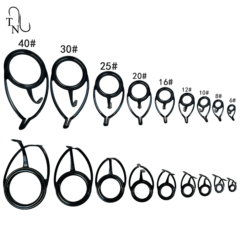 TN25 BLRAG SEA Guide L guías RA anillo caña de pescar componente de construcción accesorios de aparejos DIY - imagen 5