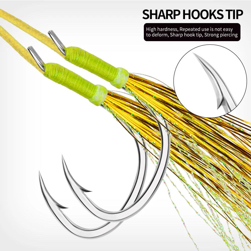 PROBEROS Anzuelos de pesca de acero con alto contenido de carbono Tratamiento de superficie antioxidante - imagen 5