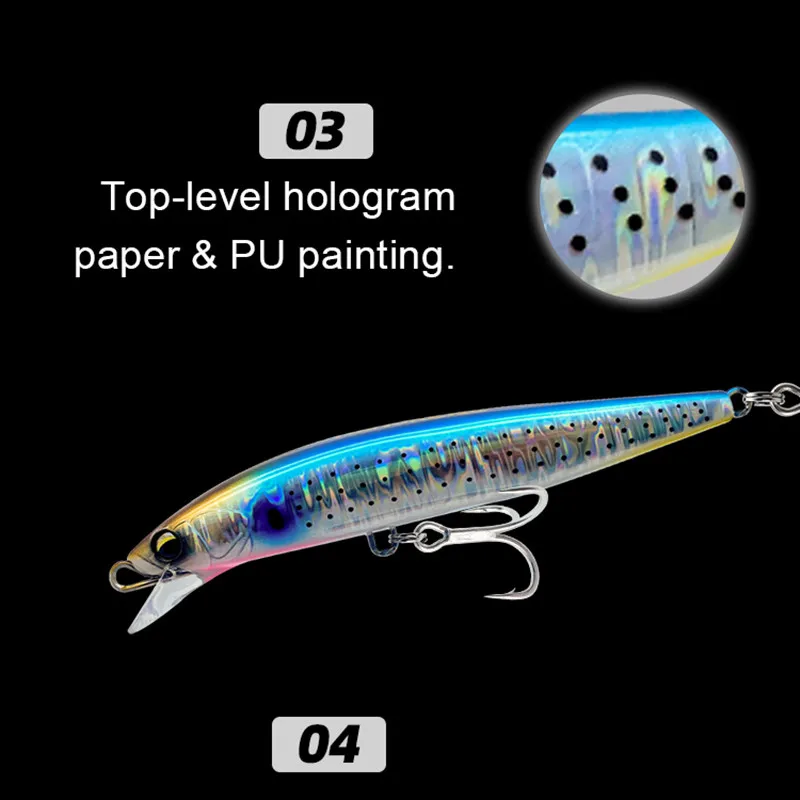 GREENSPIDER-señuelo de pesca Artificial para pececillos, cebos duros para agua salada, Swimbait Wobblers, 14cm, 39g, 8 colores, 1 unidad, nuevo - imagen 3