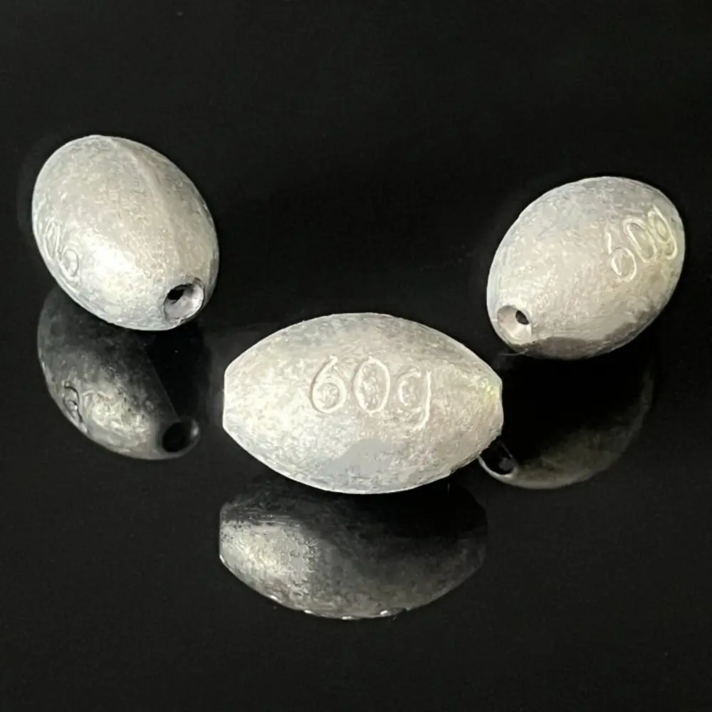 Plomos de plomo en forma de oliva para pesca de carpa, peso de 100g-4g, 20/40/60/80/0,4 piezas - imagen 5