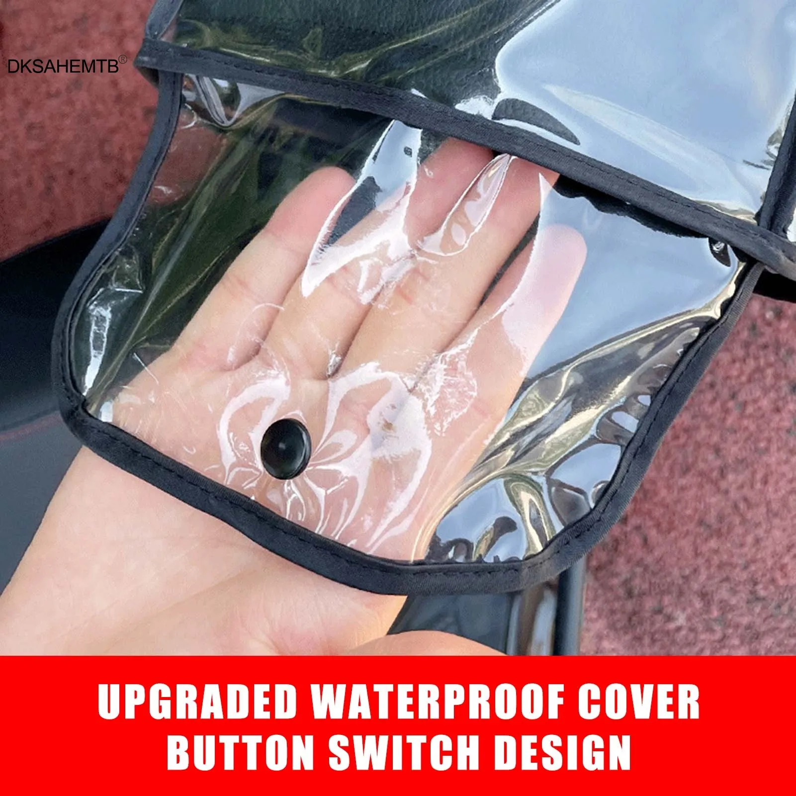 Guantes cálidos para manillar de invierno, guantes de felpa cálidos y gruesos para ciclismo, motocicleta, guantes suaves y cómodos a prueba de viento - imagen 4